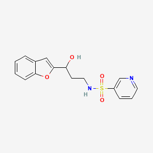 N-(3-(benzofuran-2-yl)-3-hydroxypropyl)pyridine-3-sulfonamide