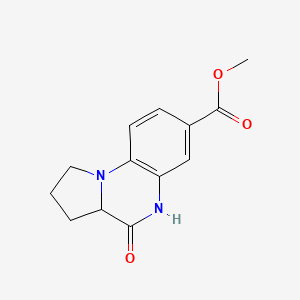 Methyl 4-oxo-1,2,3,3a,4,5-hexahydropyrrolo[1,2-a]quinoxaline-7-carboxylate