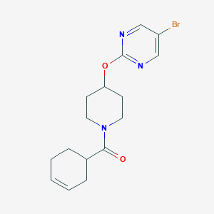 [4-(5-Bromopyrimidin-2-yl)oxypiperidin-1-yl]-cyclohex-3-en-1-ylmethanone
