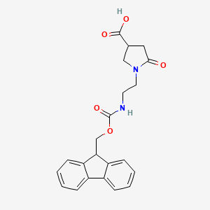 1-[2-(9H-Fluoren-9-ylmethoxycarbonylamino)ethyl]-5-oxopyrrolidine-3-carboxylic acid