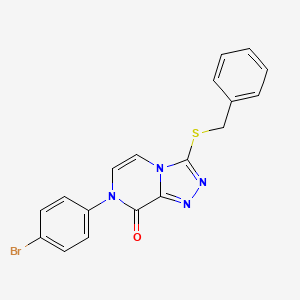 3-(benzylthio)-7-(4-bromophenyl)-[1,2,4]triazolo[4,3-a]pyrazin-8(7H)-one