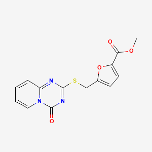 Methyl 5-[(4-oxopyrido[1,2-a][1,3,5]triazin-2-yl)sulfanylmethyl]furan-2-carboxylate