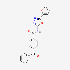 4-benzoyl-N-[5-(furan-2-yl)-1,3,4-oxadiazol-2-yl]benzamide