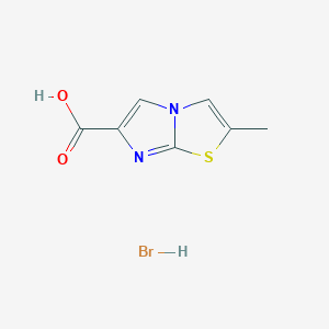 2-Methylimidazo[2,1-b][1,3]thiazole-6-carboxylic acid hydrobromide