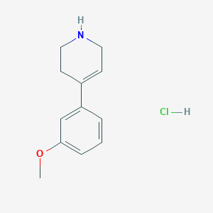 molecular formula C12H16ClNO B2495048 4-(3-Methoxyphenyl)-1,2,3,6-tetrahydropyridine hydrochloride CAS No. 107335-97-7