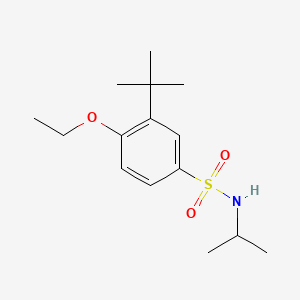 molecular formula C15H25NO3S B2495050 3-tert-butyl-4-ethoxy-N-isopropylbenzenesulfonamide CAS No. 1018135-20-0