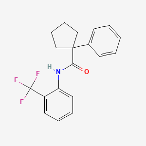 1-phenyl-N-[2-(trifluoromethyl)phenyl]cyclopentane-1-carboxamide