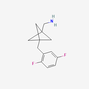 [3-[(2,5-Difluorophenyl)methyl]-1-bicyclo[1.1.1]pentanyl]methanamine