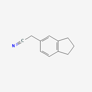molecular formula C11H11N B2495095 2-(2,3-dihydro-1H-inden-5-yl)acetonitrile CAS No. 18775-43-4