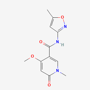 4-methoxy-1-methyl-N-(5-methylisoxazol-3-yl)-6-oxo-1,6-dihydropyridine-3-carboxamide