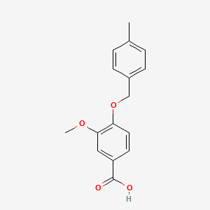 molecular formula C16H16O4 B2495117 3-Methoxy-4-[(4-methylbenzyl)oxy]benzoic acid CAS No. 838887-77-7