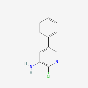 molecular formula C11H9ClN2 B2495140 2-Chloro-5-phenylpyridin-3-amine CAS No. 923232-78-4