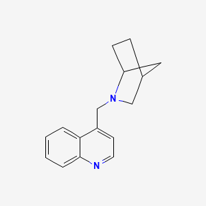 molecular formula C16H18N2 B2495141 4-({2-Azabicyclo[2.2.1]heptan-2-yl}methyl)quinoline CAS No. 2380097-60-7