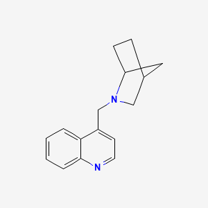 molecular formula C16H18N2 B2495141 4-(2-Azabicyclo[2.2.1]heptan-2-ylmethyl)quinoline CAS No. 2380097-60-7