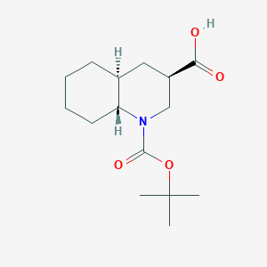 (3R,4As,8aR)-1-[(2-methylpropan-2-yl)oxycarbonyl]-3,4,4a,5,6,7,8,8a-octahydro-2H-quinoline-3-carboxylic acid