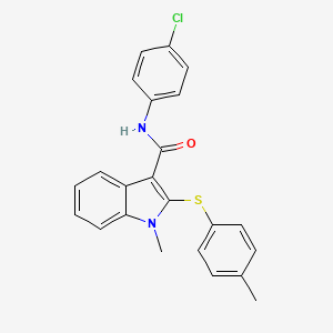 N-(4-chlorophenyl)-1-methyl-2-[(4-methylphenyl)sulfanyl]-1H-indole-3-carboxamide