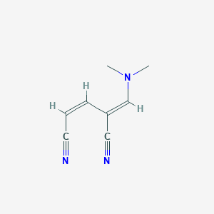 molecular formula C8H9N3 B2495159 (2Z,4E)-4-[(dimethylamino)methylidene]pent-2-enedinitrile CAS No. 92875-89-3