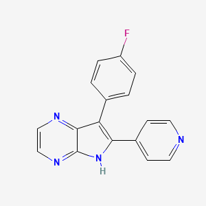 4-[7-(4-fluorophenyl)-5H-pyrrolo[2,3-b]pyrazin-6-yl]pyridine