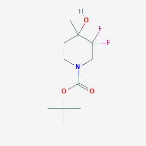tert-butyl 3,3-Difluoro-4-hydroxy-4-methylpiperidine-1-carboxylate