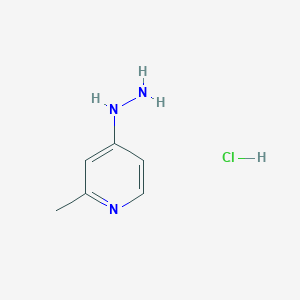 molecular formula C6H10ClN3 B2495212 4-Hydrazinyl-2-methylpyridine hydrochloride CAS No. 1274887-18-1