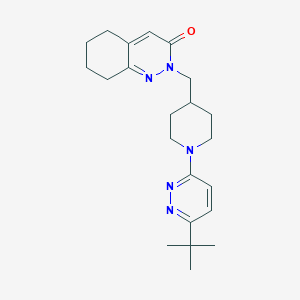 2-{[1-(6-Tert-butylpyridazin-3-yl)piperidin-4-yl]methyl}-2,3,5,6,7,8-hexahydrocinnolin-3-one