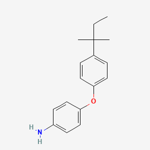 molecular formula C17H21NO B2495218 4-[4-(2-Methylbutan-2-yl)phenoxy]aniline CAS No. 328032-81-1
