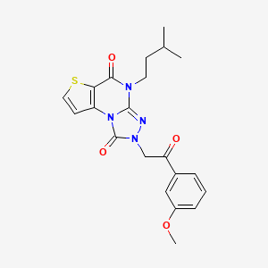 molecular formula C21H22N4O4S B2495229 Chembl4543819 CAS No. 1358429-41-0