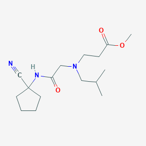 Methyl 3-({[(1-cyanocyclopentyl)carbamoyl]methyl}(2-methylpropyl)amino)propanoate