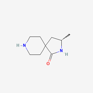 molecular formula C9H16N2O B2495252 (3S)-3-Methyl-2,8-diazaspiro[4.5]decan-1-one CAS No. 2567489-95-4