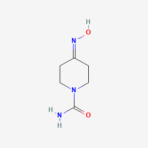 molecular formula C6H11N3O2 B2495262 4-(Hydroxyimino)piperidine-1-carboxamide CAS No. 923106-27-8