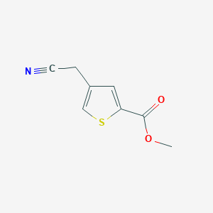 molecular formula C8H7NO2S B2495271 甲基-4-(氰甲基)噻吩-2-羧酸甲酯 CAS No. 878741-67-4