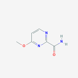 molecular formula C6H7N3O2 B2495292 4-Methoxypyrimidine-2-carboxamide CAS No. 1909327-26-9