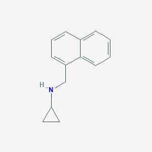 molecular formula C14H15N B024953 N-(naphthalen-1-ylmethyl)cyclopropanamine CAS No. 110931-74-3