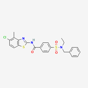 4-[benzyl(ethyl)sulfamoyl]-N-(5-chloro-4-methyl-1,3-benzothiazol-2-yl)benzamide