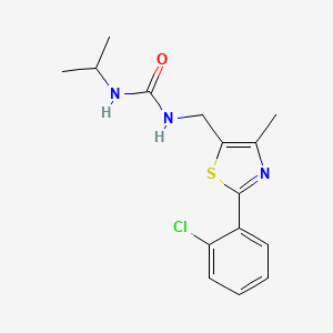 1-((2-(2-Chlorophenyl)-4-methylthiazol-5-yl)methyl)-3-isopropylurea