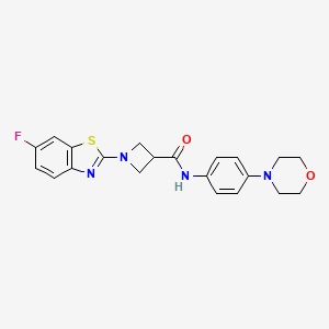 1-(6-fluorobenzo[d]thiazol-2-yl)-N-(4-morpholinophenyl)azetidine-3-carboxamide