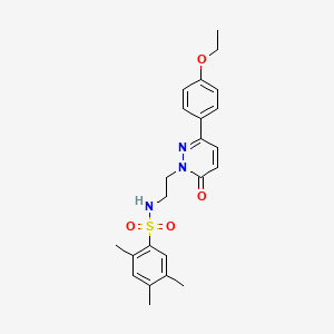 N-(2-(3-(4-ethoxyphenyl)-6-oxopyridazin-1(6H)-yl)ethyl)-2,4,5-trimethylbenzenesulfonamide