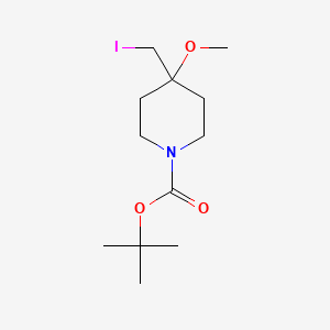 tert-Butyl 4-(iodomethyl)-4-methoxypiperidine-1-carboxylate