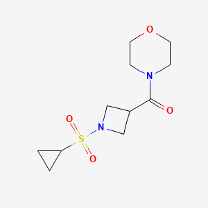 (1-(Cyclopropylsulfonyl)azetidin-3-yl)(morpholino)methanone