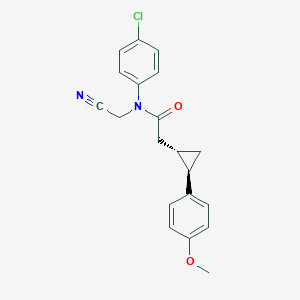 N-(4-Chlorophenyl)-N-(cyanomethyl)-2-[(1S,2R)-2-(4-methoxyphenyl)cyclopropyl]acetamide