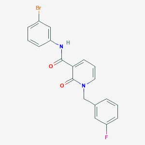 N-(3-bromophenyl)-1-(3-fluorobenzyl)-2-oxo-1,2-dihydropyridine-3-carboxamide