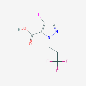 4-iodo-1-(3,3,3-trifluoropropyl)-1H-pyrazole-5-carboxylic acid