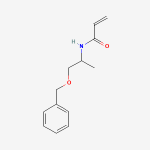 molecular formula C13H17NO2 B2495407 N-[1-(benzyloxy)propan-2-yl]prop-2-enamide CAS No. 727654-92-4