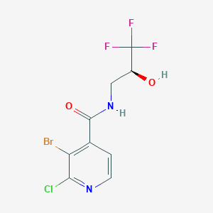 3-Bromo-2-chloro-N-[(2S)-3,3,3-trifluoro-2-hydroxypropyl]pyridine-4-carboxamide