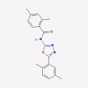 molecular formula C19H19N3O2 B2495455 N-(5-(2,5-dimethylphenyl)-1,3,4-oxadiazol-2-yl)-2,4-dimethylbenzamide CAS No. 891126-32-2