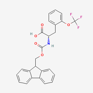 molecular formula C25H20F3NO5 B2495459 n-Fmoc-2-(trifluoromethoxy)-l-phenylalanine CAS No. 1260593-24-5