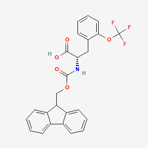 molecular formula C25H20F3NO5 B2495459 n-Fmoc-2-(三氟甲氧基)-l-苯丙氨酸 CAS No. 1260593-24-5