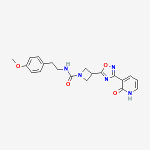 N-(4-methoxyphenethyl)-3-(3-(2-oxo-1,2-dihydropyridin-3-yl)-1,2,4-oxadiazol-5-yl)azetidine-1-carboxamide