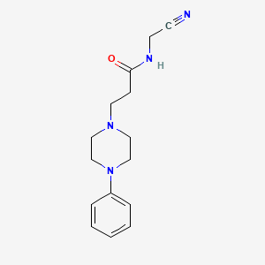 N-(cyanomethyl)-3-(4-phenylpiperazin-1-yl)propanamide