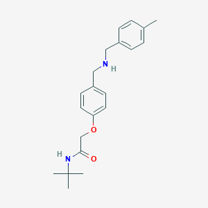 molecular formula C21H28N2O2 B249551 N-(tert-butyl)-2-(4-{[(4-methylbenzyl)amino]methyl}phenoxy)acetamide 